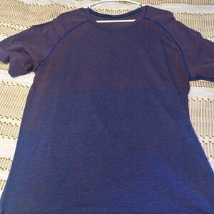Blue and Orange Lululemon Short Sleeve Shirt